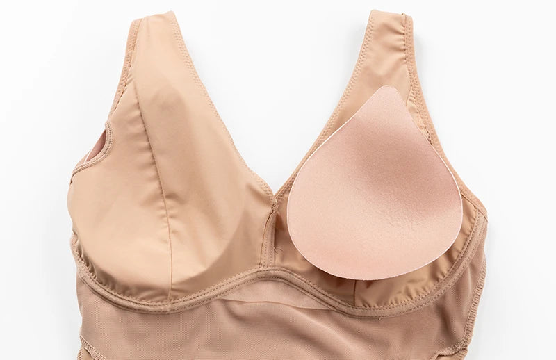 Women's Shapewear Bodysuit with Built-in Bra & Tummy Control