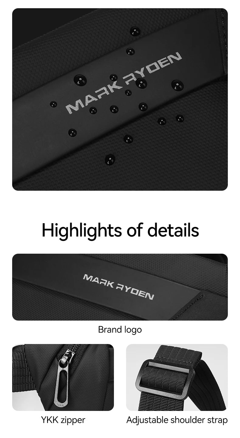 MarkRyden EasePack Sling: Your Daily Leather Crossbody Bag for Travel and Everyday Comfort Crossbody bag Messenger Bag