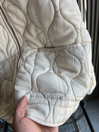 Quilted Cotton Jacket for Women Traf 2024 Winter New Arrival Zw Series Soft Lenzing Fabric Vintage Warm Coat 4088242