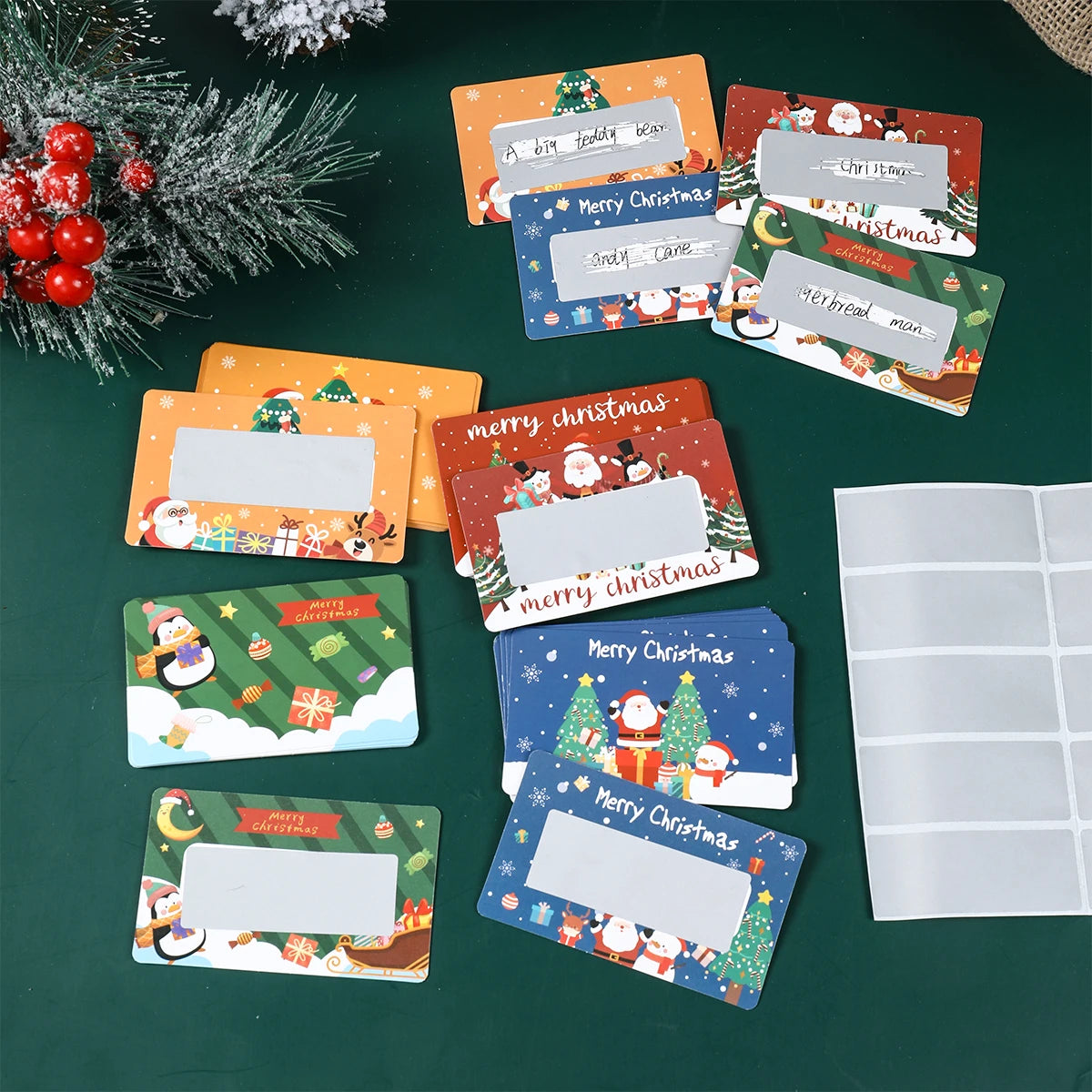 Christmas Scratch Cards Merry Christmas Decorations for Home 2025 Navidad Natal DIY Surprise Gifts Xmas Ornament New Year 2026