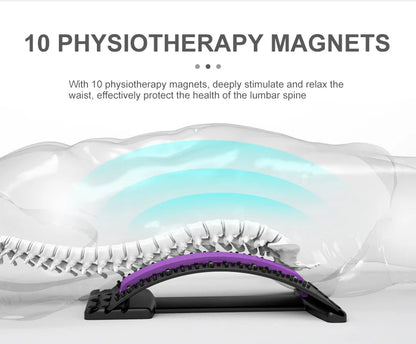 Back Stretcher Multi-Level Adjustable Massager Waist Neck Fitness Lumbar Cervical Spine Cervical Spine Support Massager Lying