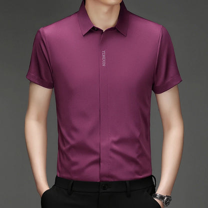 Men’s Business Casual Wrinkle-Resistant Dress Shirt – All Season