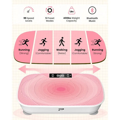 Vibration Plate Exercise Machine – Bluetooth & 400lbs Max