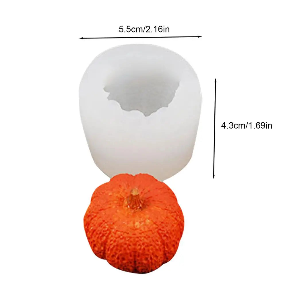 Pumpkin Silicone Molds 3D Pumpkin Maple Leaves Cookie Molds Candle Making Kit Fall Decor Making Accessories for Crafting Baking
