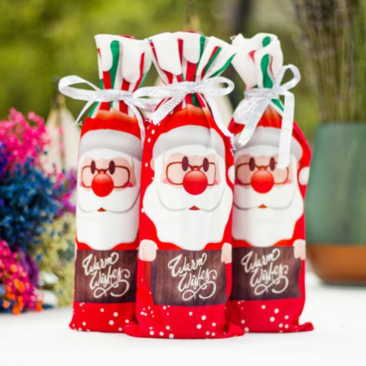 Christmas Wine Bottle Cover Merry Christmas Decorations For Home 2025 Navidad Noel Natal Ornaments Xmas Gift Happy New Year 2026