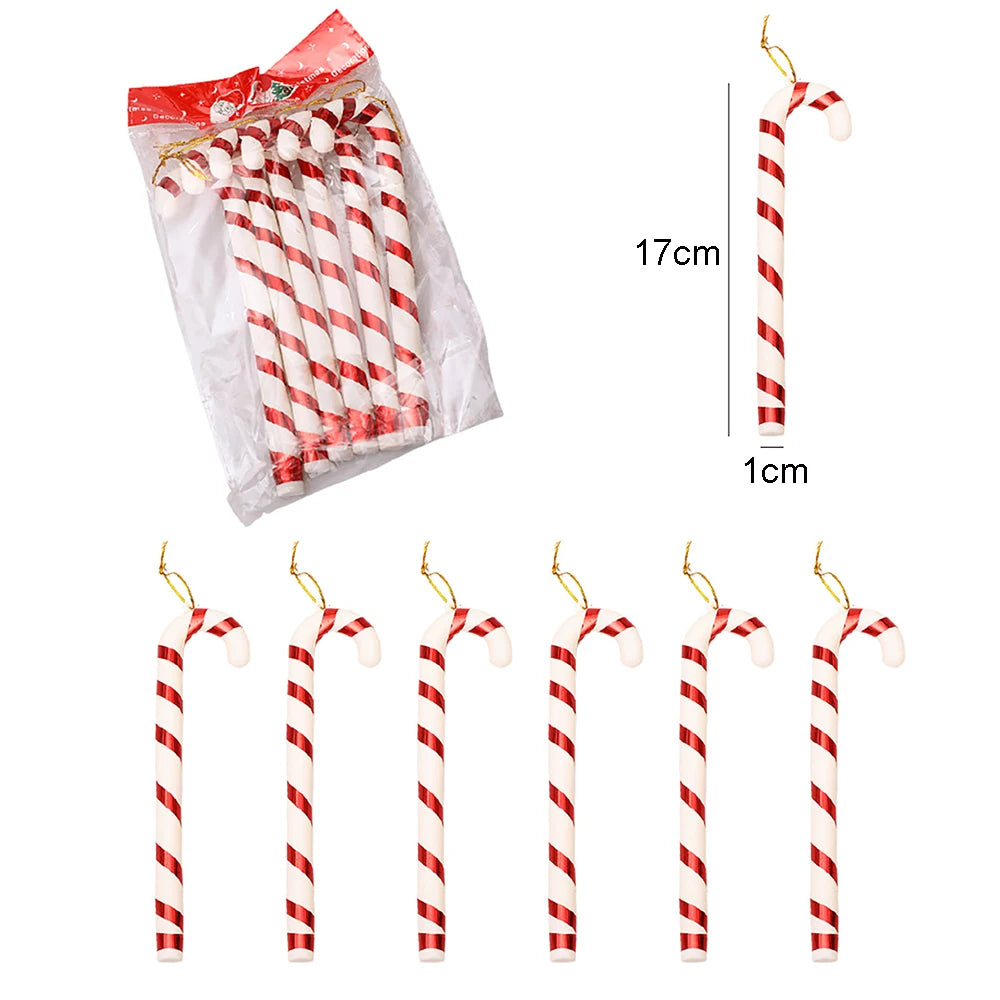Candy Decorations for Christmas Tree,Red And Gold Candy Cane,Pine Cones,Christmas Home Decoration 2025,Xmas Tree Ornament