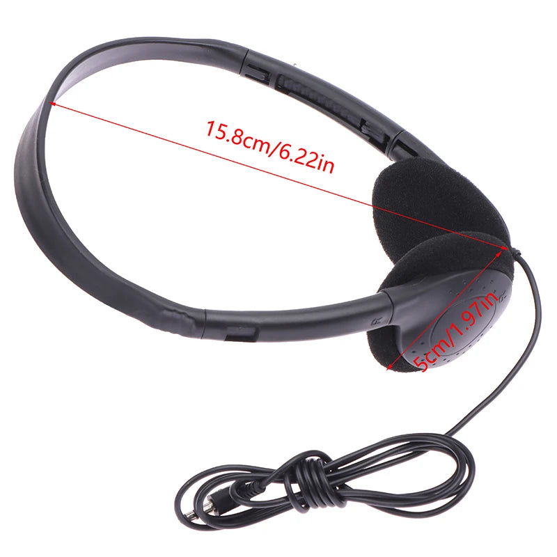 3.5mm Universal Wired Computer Headphone No Microphone Gaming Headset Noise Canceling Sport MP3 Earphone Wired Stereo Headset
