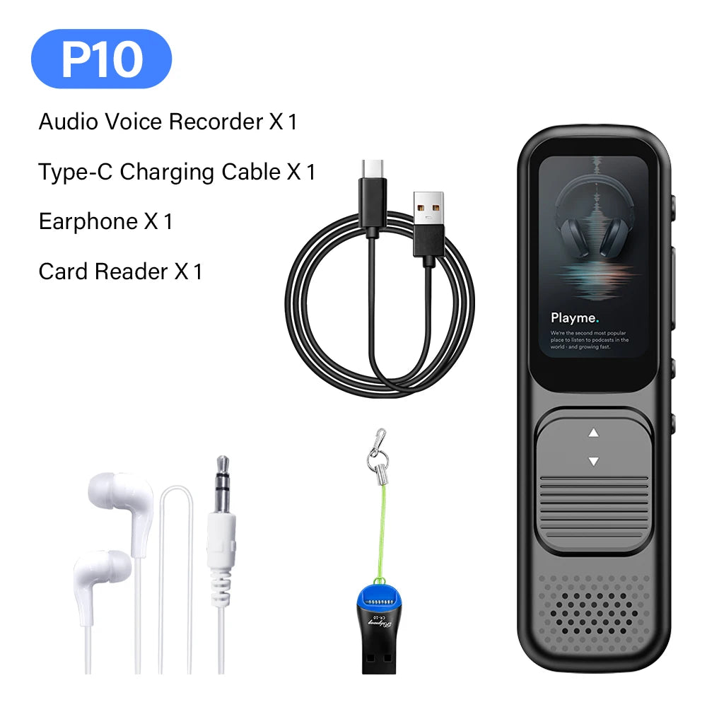 Deelife Professional Digital Voice Recorder With Playback MP3 Music Player 64G Noise Reduction small sound recorder