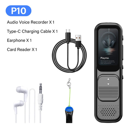 Deelife Professional Digital Voice Recorder With Playback MP3 Music Player 64G Noise Reduction small sound recorder