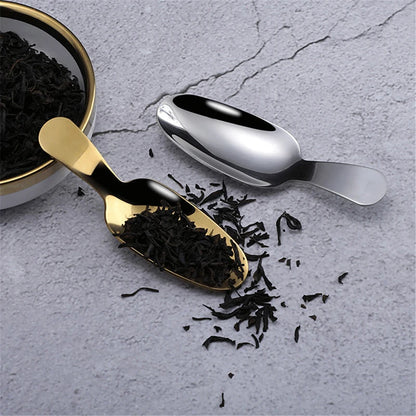 Mini Stainless Steel Spoons Kitchen Spice Condiment Spoon Sugar Tea Coffee Scoop Short Handle Wood Kids Spoon Kitchen Gadgets