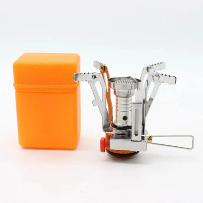 Ultralight Foldable Camping Stove – 3000W Mini Gas Burner for Outdoor Cooking