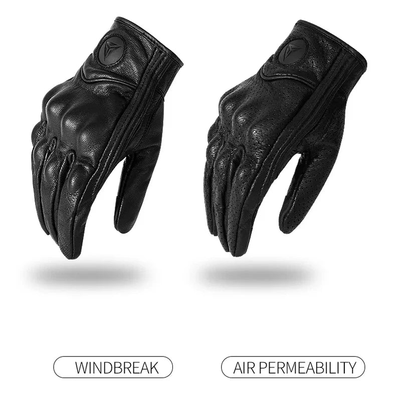 Motorcycle Gloves Men Women Moto Leather Carbon Cycling Winter Gloves Motorbike Motorcross ATV Motor Gloves