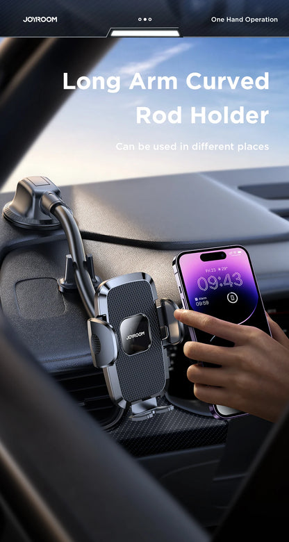 Joyroom 360° Long Arm Car Phone Holder Universal Air Vent GPS Stand Rotating Dashboard Mobile Cell Support For iPhone Samsung