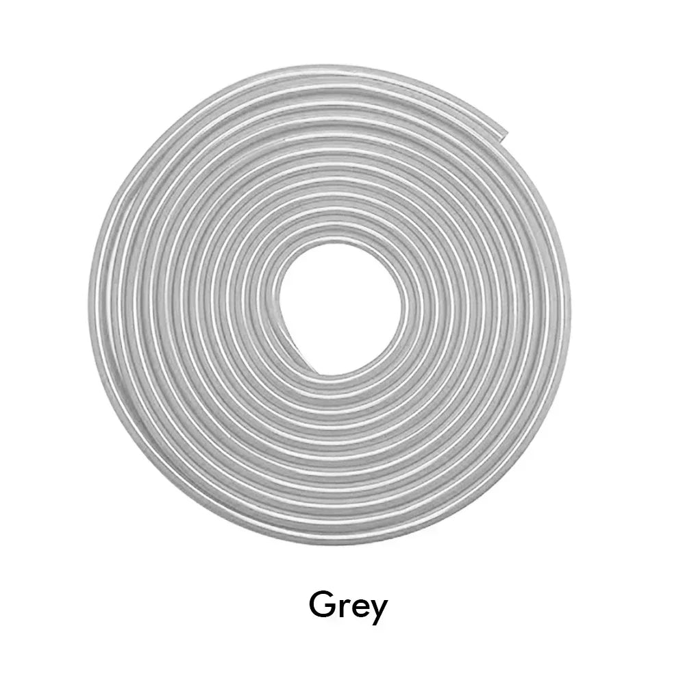 5M Transparent Car Door Edge PVC Scratch Protector Strips Car Anti-collision Sealing Strip Door Anti-scratch Transparent Strip