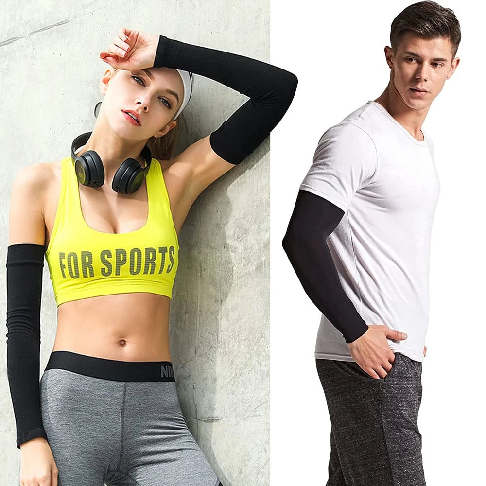 BraceTop 1 PC Sports Cooling Arm Sleeves for Men Women, Outdoor UV Protection Sleeves for Basketball Football Volleyball Cycling