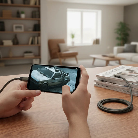 2-in-1 Data Wire Foldable Phone Tablet 240W Fast Charging Foldable Mobile Phone Holder Data Cable Type-C To Type-C USB-A To Type