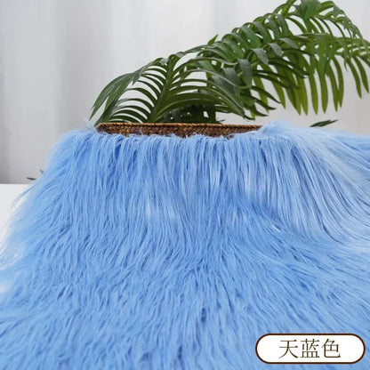 25x45cm 9cmPile Faux Fur Fabric For Sewing Doll Toy Beard Hair DIY Patchwork Material Accessories Home Decoration Cosplay Fabric