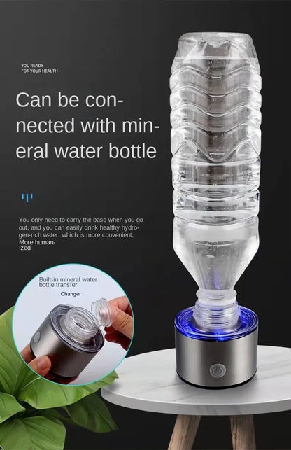 420ML Water Filter Hydrogen Ionized Water Bottle Hydrogen Generator Bottle  Portable Water Ionizer Health Cup Home Appliance