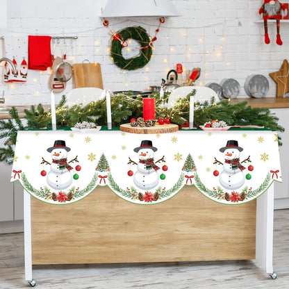 Christmas Santa Snowman Fireplace Mantel Scarf Christmas Decorations for Home 2025 Living Room Xmas Navidad New Year Gifts 2026