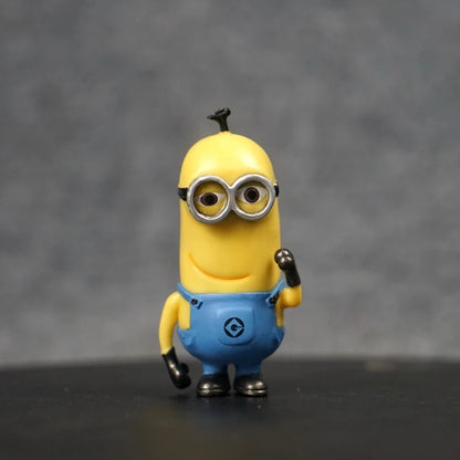 Despicable Mes Gru Agnes Miniones Dave Stuart Action Figures Cute Cartoon Doll Desktop Ornaments Collectible Toys Children Gift