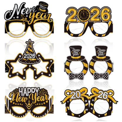 2026 New Years Eve Decoration Happy New Years Star Champagne Cups Wine Bottle Foil Balloons Happy New Years Eve Party Supplies