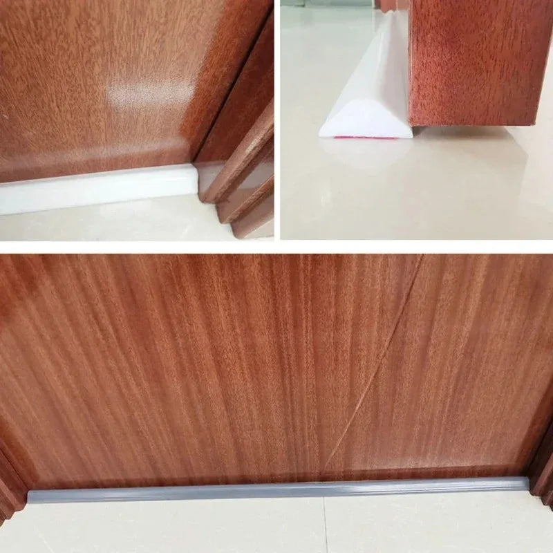 1PC 1mx3cm Silicone Bathroom Water Stopper Blocker Shower Dam Dry and Wet Separation Flood Barrier Door Bottom Sealing Strip
