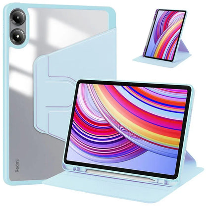 For Redmi Pad Pro 12.1 inch 360 Rotating Magnetic Smart Tablet Cover For Xiaomi Redmi Pad Pro 12.1 2024 Case with Pencil Holder
