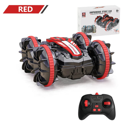 Remote Control Car 2.4G Rc Boat Waterproof Controlled Amphibious Stunt Car 4WD All Terrain Beach Pool Toys for Boys Girls Gift