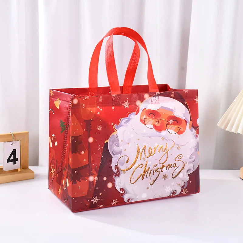 Christmas Gift Bag Santa Claus Snowman Candy Gift Packaging Bag 2024 Merry Christmas Party Home Decor Navidad Noel 2025 New Year