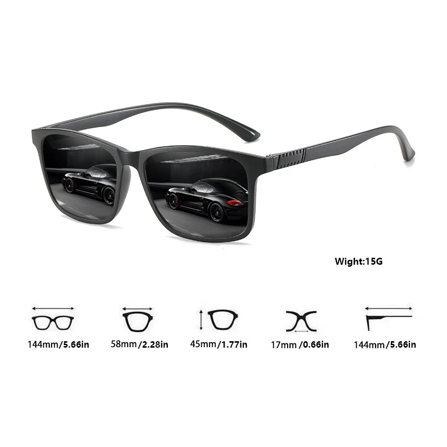 6 PCS Fashion Vintage Check Square Sunglasses Men Women Fishing Driving Luxury Brand Designer Sun Glasses Retro UV400 Eyewear