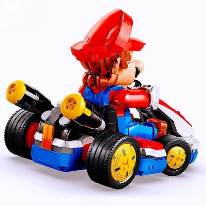 2025 MINISO Disney 1972pcs Standard Kart Classic Game Racing 72037 Model Building Blocks Assemble Brick Toys for Kids  Gifts