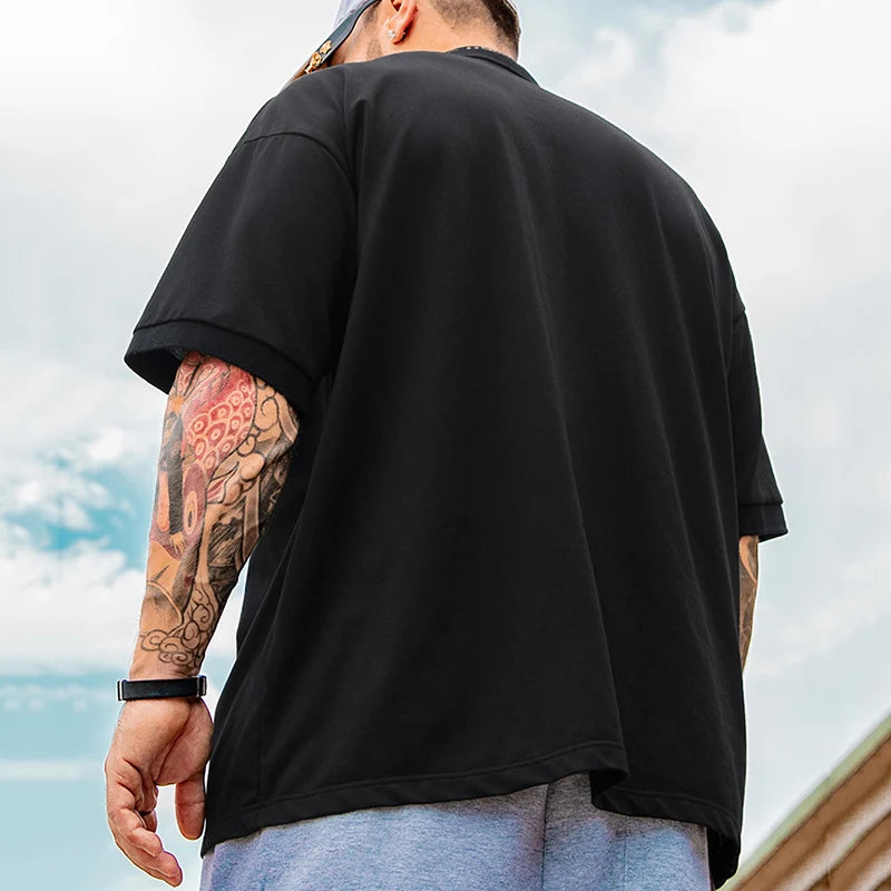 Men’s Plus Size Polo Shirt – Oversized Casual Tee (1XL–7XL)