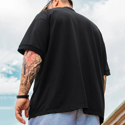 Men’s Plus Size Polo Shirt – Oversized Casual Tee (1XL–7XL)