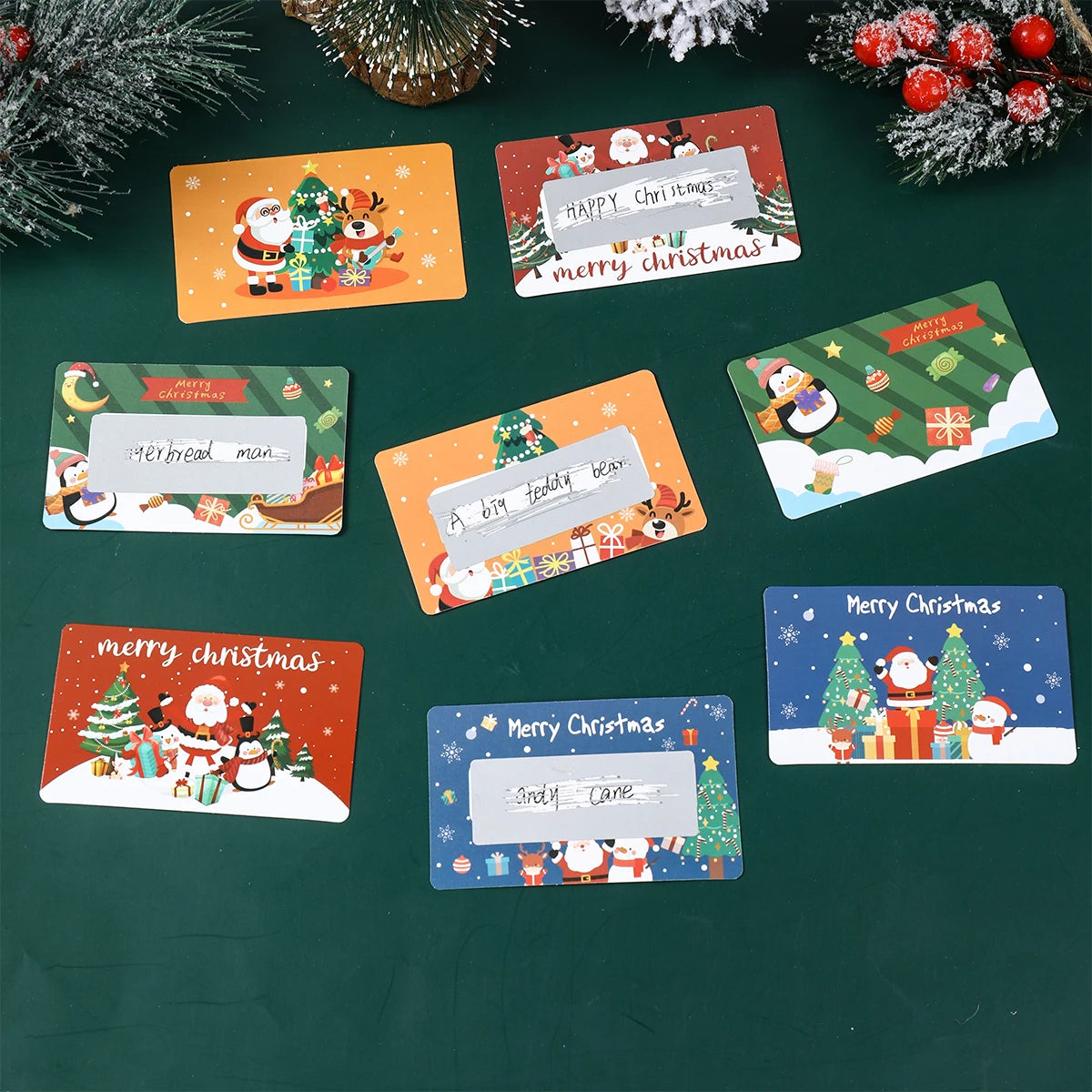 Christmas Scratch Cards Merry Christmas Decorations for Home 2025 Navidad Natal DIY Surprise Gifts Xmas Ornament New Year 2026