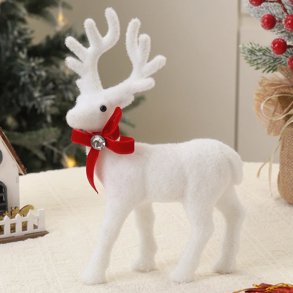 1/2Pcs 16/21/26CM Elk Christmas Supplies Decoration Christmas Tree Ornaments for Home Room Decor New Year 2025 Gifts Accessories