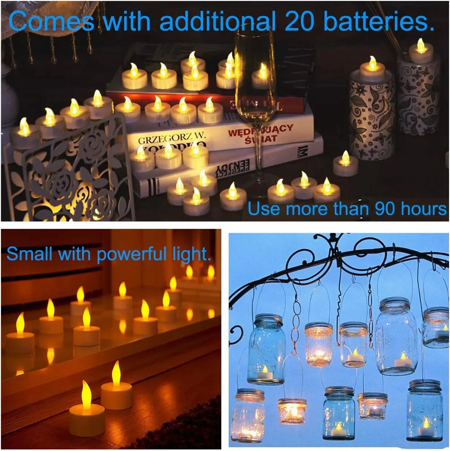 1/12Pcs LED Candle Battery Powered Flameless Tea Candle Fake Candle Lamp Wedding Birthday Party Home Decoration Lamp Candlestick