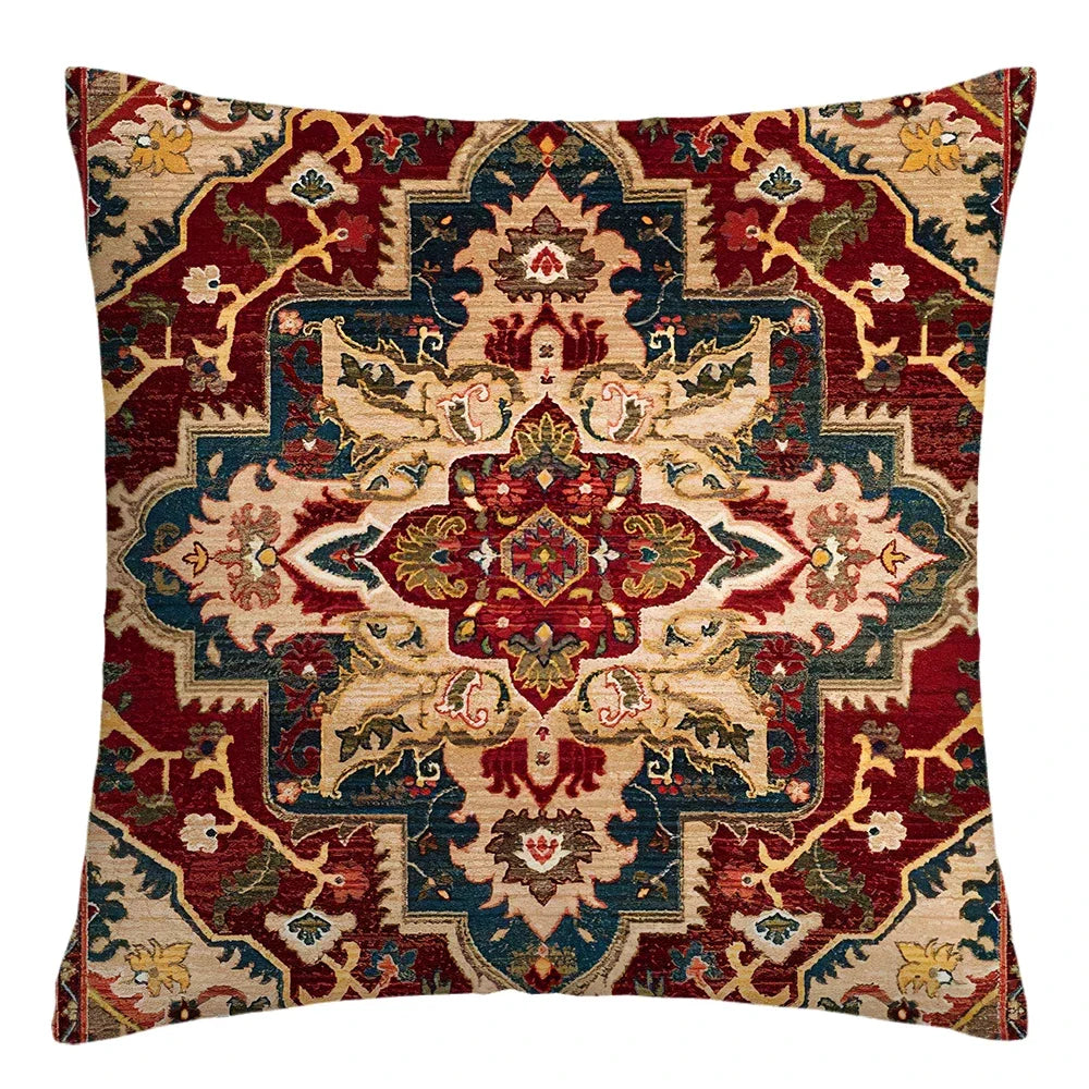 Moroccan ethnic cushion cover, short plush pillowcase 40x40 45x45 50x50 60x60, sofa decorative cushion cover, home decoration