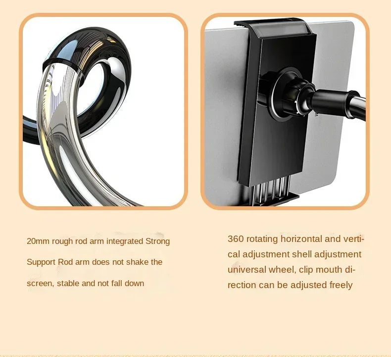 Tablet Stand for Desk Clip Rotating Lazy Flexible Gooseneck Clamp Universal Long Arm Mount for Ipad Bed Desk Mobile Phone Holder