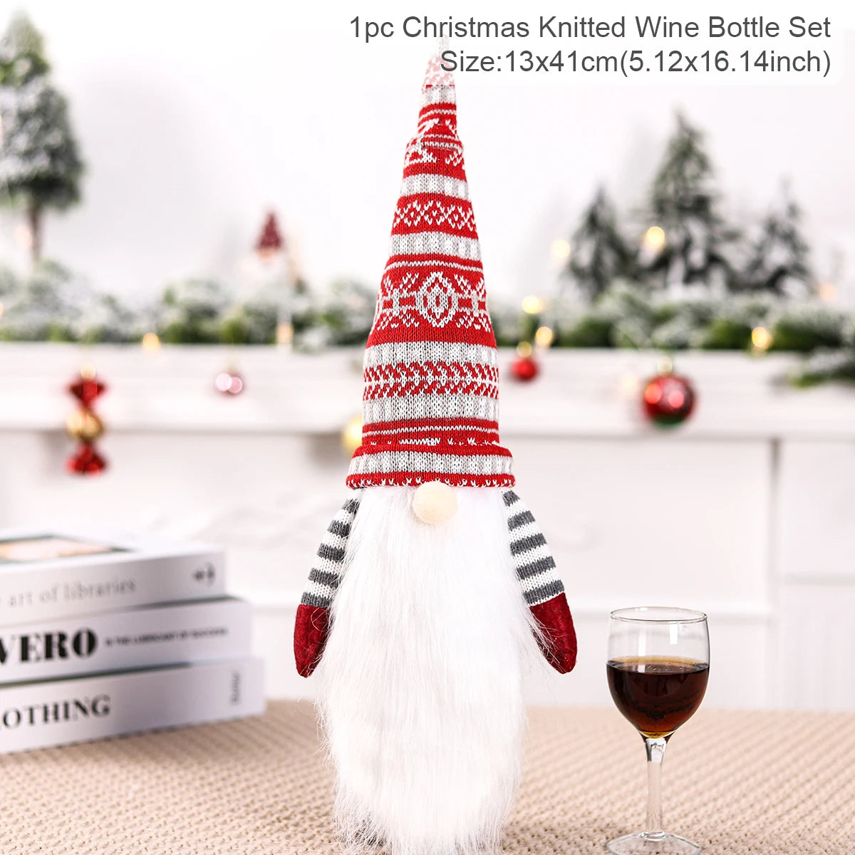Christmas Wine Bottle Cover Merry Christmas Decorations For Home 2025 Navidad Noel Natal Ornaments Xmas Gift Happy New Year 2026