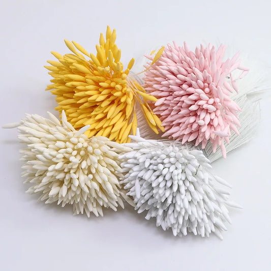 2MM 370Pcs/Lot Matte Pointed Core Stamen Manual Flower Stamen Hairpin Hair Decoration DIY Material Simulation Flower Accessories