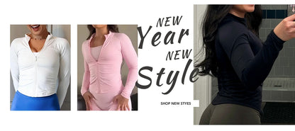 Long Sleeve Sports Jacket Women Zip Yoga Shirts Seamless Fitness Gym Top Sportswear Slim Fit Running Coats Workout Clothes Woman