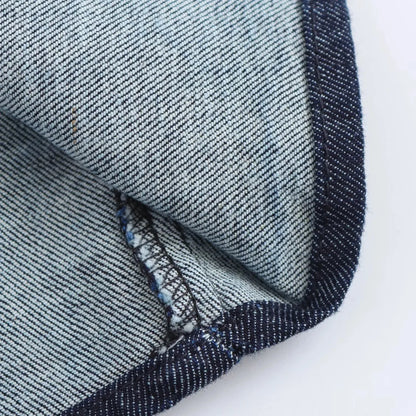 Women’s Denim Midi Dress – Casual A-Line Summer Look