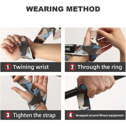 Weightlifting Wrist Straps Strength Training Booster Belt Adjustable Non-slip Gym Fitness Lifting Strap Wrist Support Grip Band