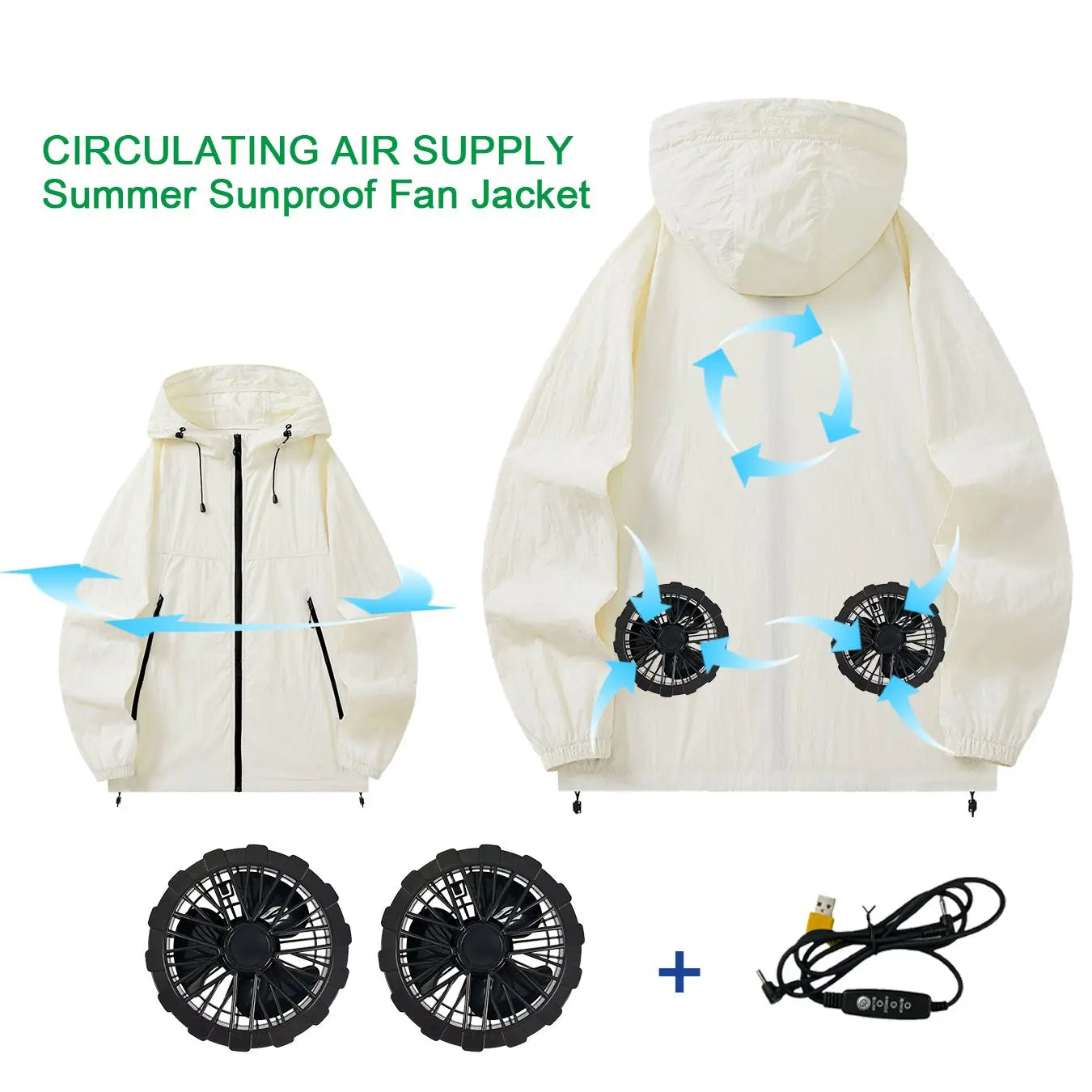 Summer Cooling Vest for Couples Ice Jacket Heat Resistant Fan Air Conditioner Clothes Breathable Outdoor Sleeveless Workwear