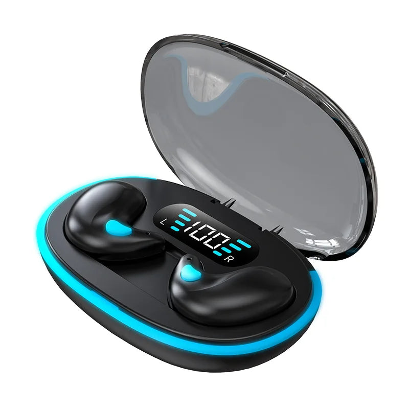 Mini Wireless X55 In-Ear Sleep Bluetooth Earphones TWS Invisible Stereo Headphones with Microphone for HD Calls Headset