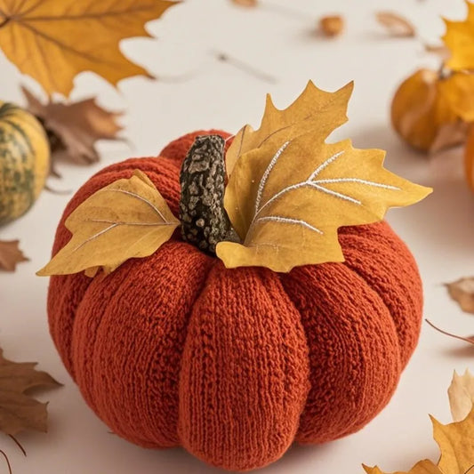 New Orange Pumpkin Pendant Thanksgiving Knitted Pendant Venue Decoration Harvest Festival Small Pumpkin Atmosphere Decoration