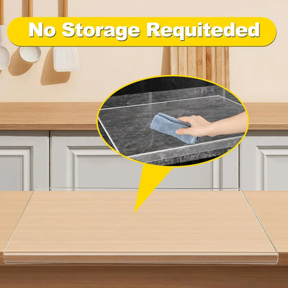 Acrylic Cutting Board with Lip – Non-Slip Transparent Counter Protector