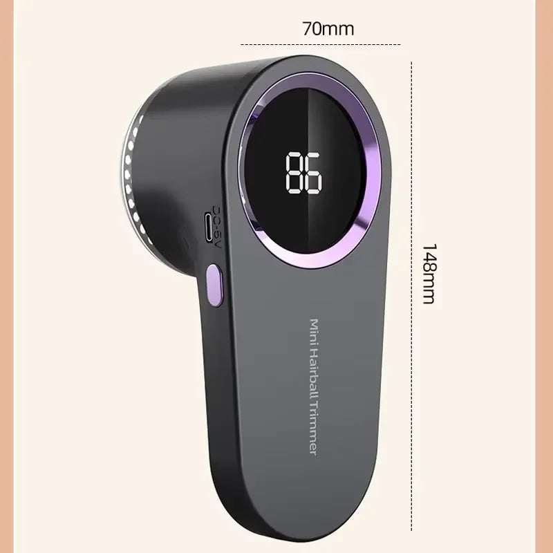 Electric Lint Remover Electric Pellet Fluff Remover Digital Display Debobbler Clothes Shaver Multifunction for Clothes Sweater