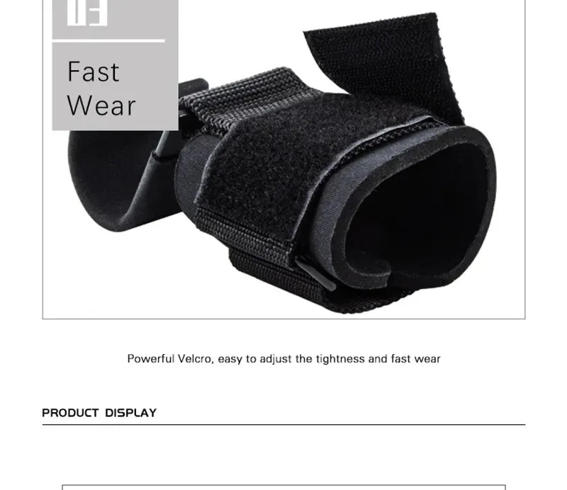 Weight Lifting Hook Grips With Wrist Wraps Hand-Bar Wrist Strap Gym Fitness Hook Weight Strap Pull-Ups Power Lifting Gloves