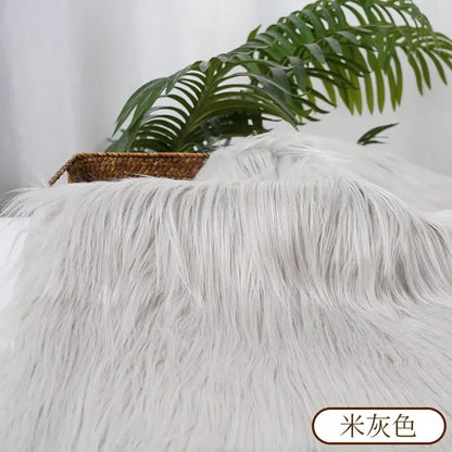 25x45cm 9cmPile Faux Fur Fabric For Sewing Doll Toy Beard Hair DIY Patchwork Material Accessories Home Decoration Cosplay Fabric